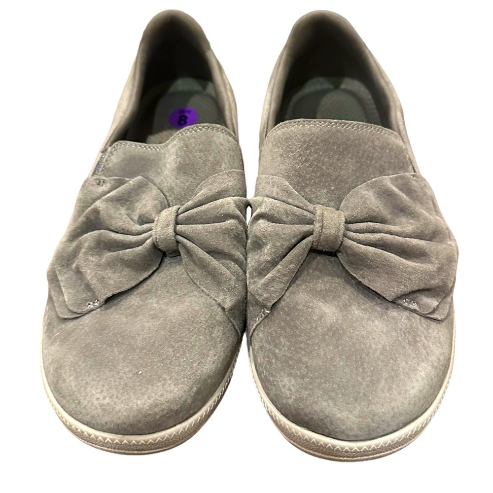 Skechers Women's Slip-On Sneakers with Bow - Gray